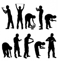 Construction worker vector image