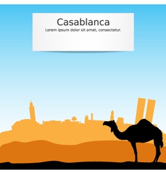 Casablanca vector image
