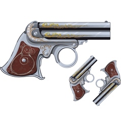 Derringer revolver vector image