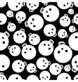 Cartoon skull seamless pattern Cartoon skull seamless pattern vector image