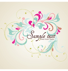 Vintage card design vector image