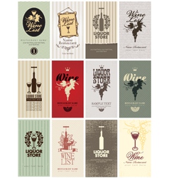 Set of Wine vector image