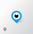 GPS eye vector image