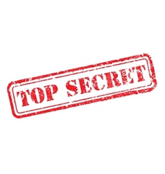 Top secret rubber stamp vector image
