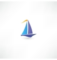 Sailing boat vector image