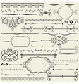 Vintage design elements vector image