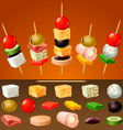 Canapes vector image