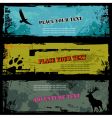 Wildlife banners vector image