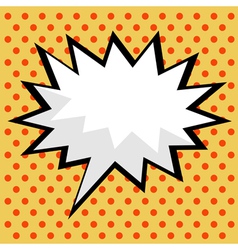 Pop art comic speech bubble vector image