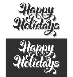 Happy Holidays vector image