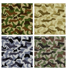 Set of Camouflage Patterns vector image