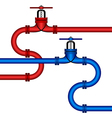 Different pipelines vector image