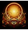 Ornamental shield vector image