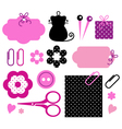 Design elements for handmade fashion vector image