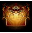 Ornamental shield vector image