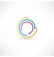 Abstract arrow icon vector image