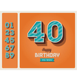Birthday card editable vector image