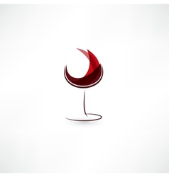 Glass Of Wine Icon vector image
