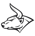 Bull head vector image