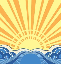 SunscapeAbstract nature image SunscapeAbstract nature image vector image