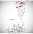 Music background vector image