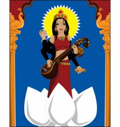 Goddess vector image