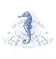 Seahorse bay vector image