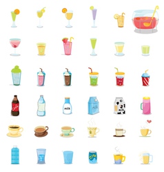 Mixed drinks vector image