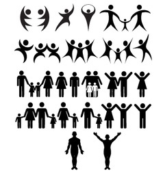 Human symbol vector image