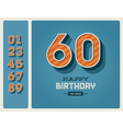 Birthday card editable vector image
