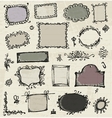 Sketch of frames hand drawing for your design vector image