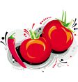Red tomatoes vector image
