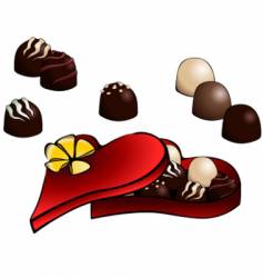 Box of chocolate vector image