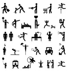 Set of people icons vector image