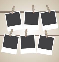 Vintage photo frame design element vector image