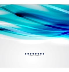 Blue wave business template vector image