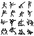 Sport Pictogram Icon Set 03 Martial Arts Sport Pictogram Icon Set 03 Martial Arts vector image