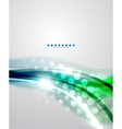 Colorful wave business template vector image