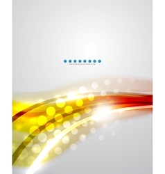 Colorful wave business template vector image