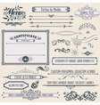 Vintage calligraphic design vector image
