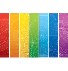 Technology draft pattern vector image