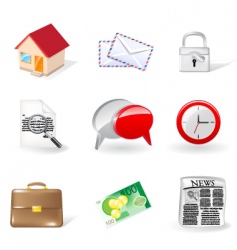 Web icons vector image