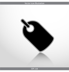 Label web flat icon Label web flat icon vector image