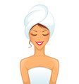 Woman spa vector image