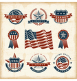 Vintage american labels set vector image