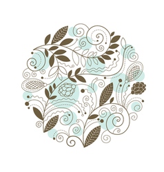 Floral composition vector image