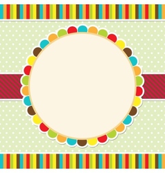 Colorful frame vector image