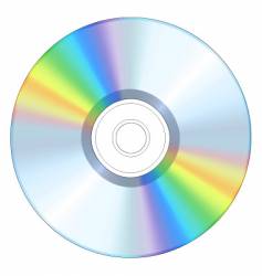 Blank cd vector image