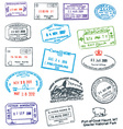 Passport Stamp vector image