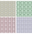 Set of Damask seamless floral pattern Vintage vector image